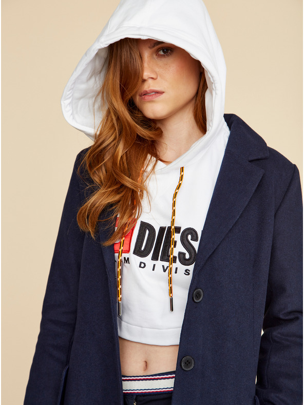 ZOOT.lab Dunkelblauer Damenmantel aus Wollmischung ZOOT.lab Klara