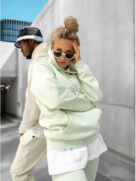 ICOONIC Hellgrüner Unisex-Kapuzenpullover ICOONIC