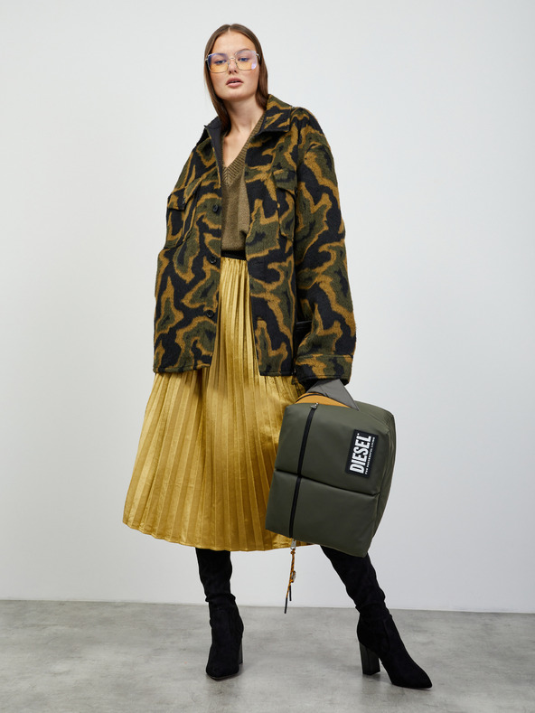 ZOOT.lab Plissierter Midirock in Gold und Samtoptik ZOOT.lab Nova