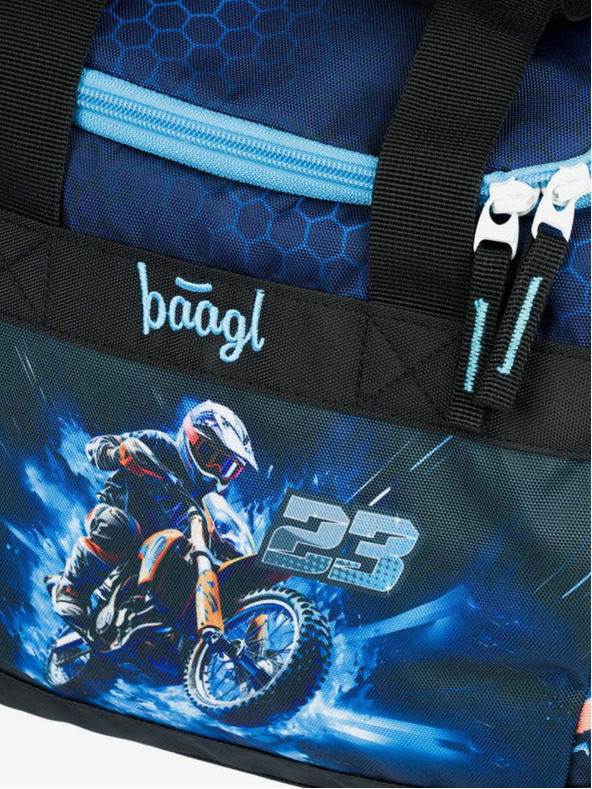 BAAGL  Blauer Kinder-Sportbeutel Motorrad Baagl