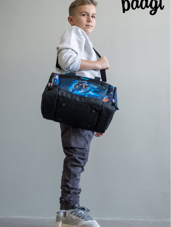 BAAGL  Blauer Kinder-Sportbeutel Motorrad Baagl