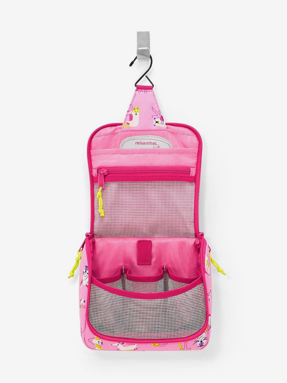 Reisenthel Rosa Mädchen-Kosmetiktasche mit Elefantenmotiv Reisenthel Toiletbag S Kids Abc friends pink