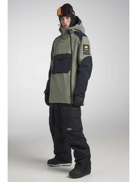 Tenson Herren Snowboard Jacke Colourwear Foil M Grau Grün