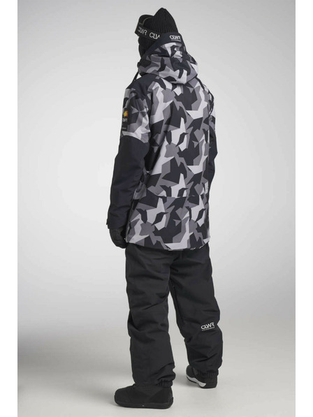 Tenson Herren-Snowboardjacke Colourwear Foil M Grau Camo