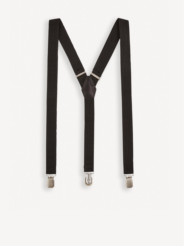 Celio Schwarze Herren Celio Gistrap Hosenträger