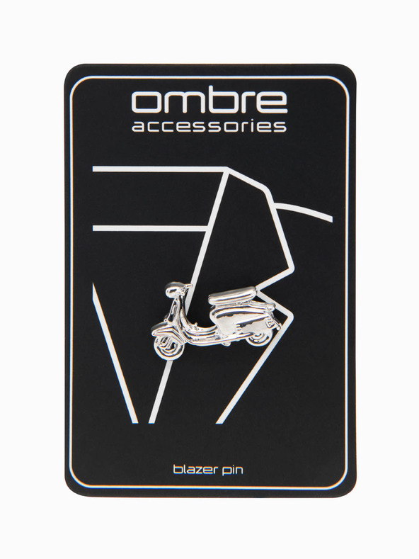 Ombre Clothing Dekorative Metall-Kleiderbrosche Silber Ombre Clothing