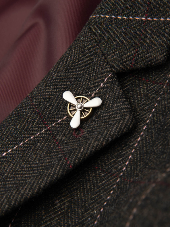 Ombre Clothing Dekorative Metall-Kleiderbrosche Propeller creme Ombre Clothing