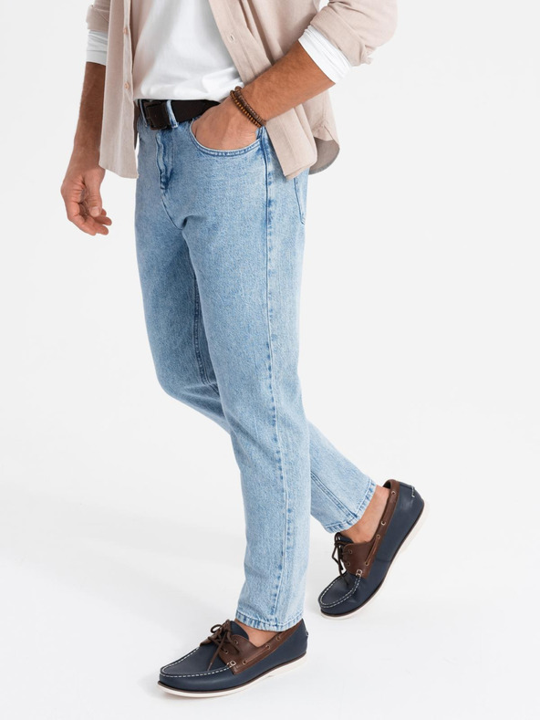 Ombre Clothing Herren Classic Washed Jeans REGULAR FIT Blau Ombre Kleidung