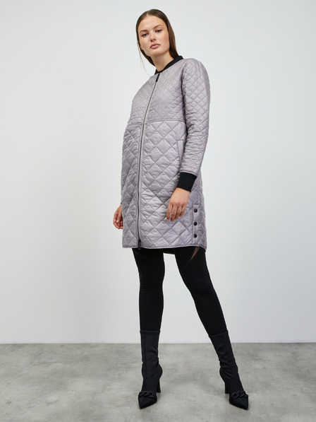 ZOOT.lab Graue verlängerte Steppjacke für Damen ZOOT.lab Patty