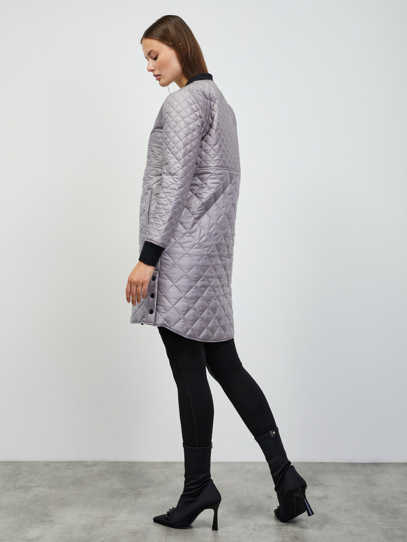 ZOOT.lab Graue verlängerte Steppjacke für Damen ZOOT.lab Patty