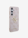 Guess Guess PU 4G Metall Logo Rückseite Hülle für Samsung Galaxy S24 Pink