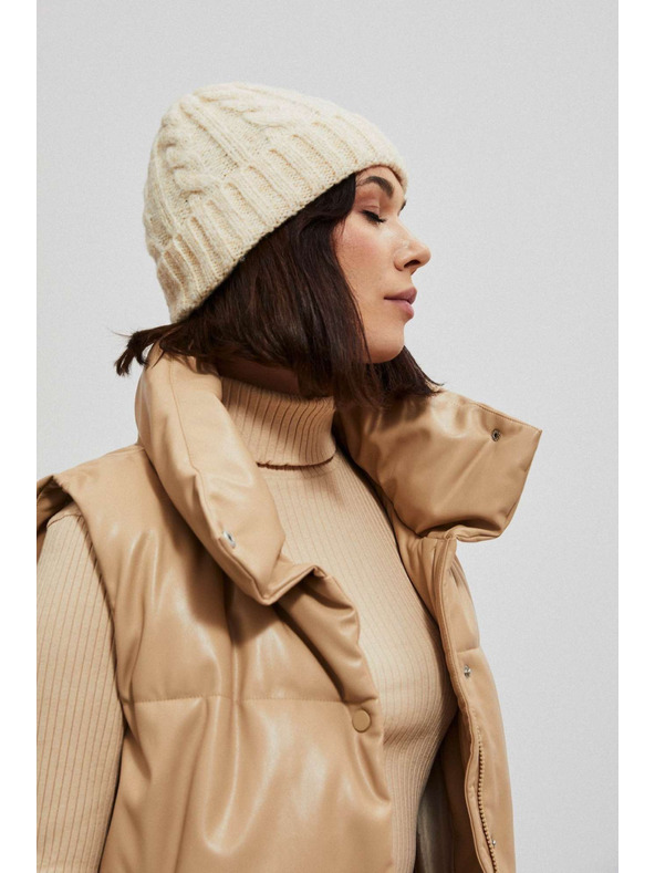 Moodo Warme Mütze mit geflochtenem Riegel Moodo