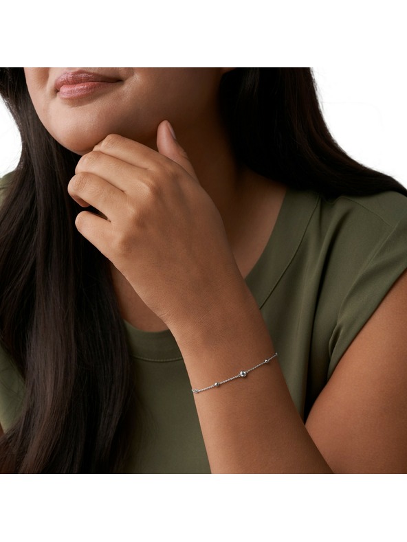 Fossil Damen Silber Armband Fossil JFS00452040