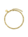 Rosefield Rosefield Armband in Goldfarbe Figaro Kette JBFCG-J532