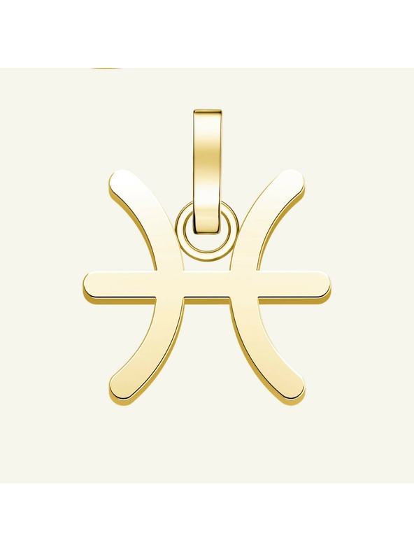 Rosefield Rosefield Anhänger in Goldfarbe Sternzeichen Symbol Fische