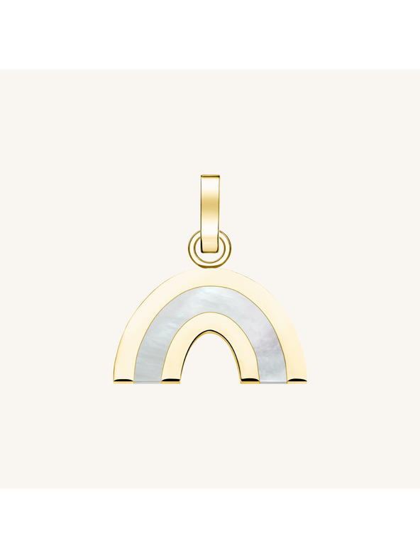 Rosefield Rosefield Anhänger Goldfarben Lucky Symbol Regenbogen