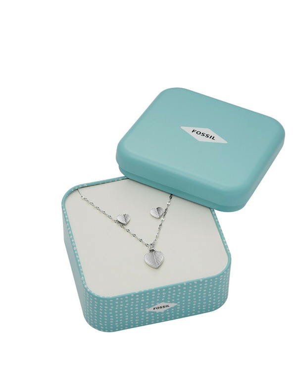 Fossil Damen Geschenk-Set Stahlschmuck von Fossil JF04669SET