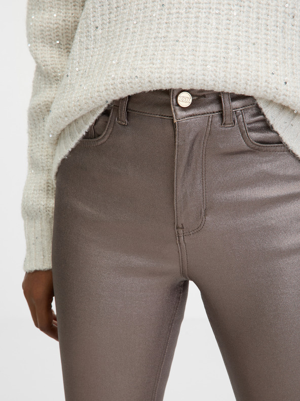 Orsay Beigefarbene Röhrenjeans für Damen ORSAY