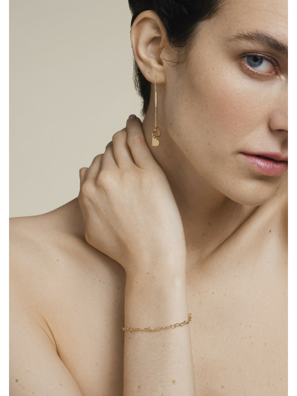 Rosefield Rosefield Armband in Goldfarbe Heart Chain JBHCG-J682