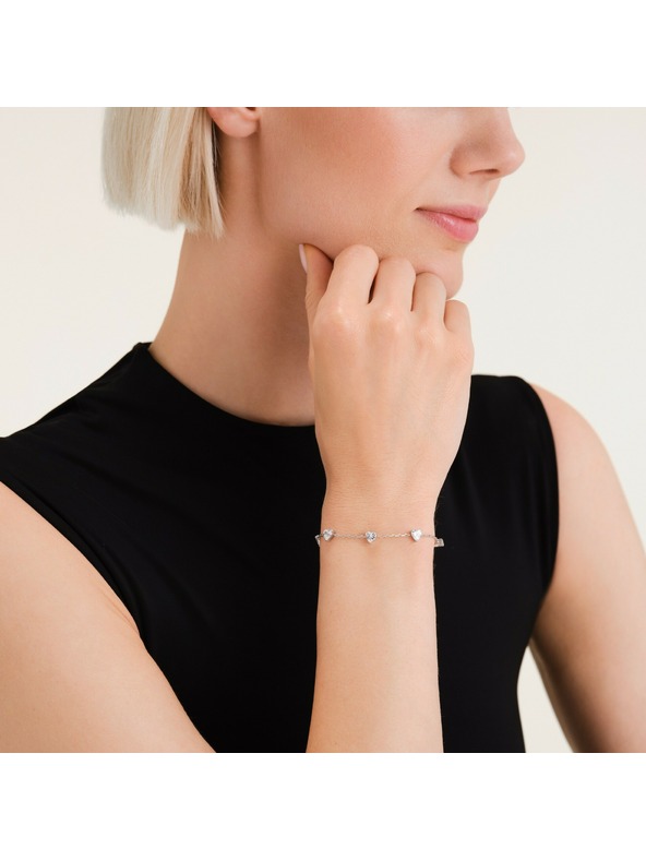 Rosefield Rhodinierter Damenarmband Rosefield JBRHS-J1014