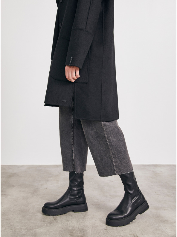 ZOOT.lab Schwarzer Damenmantel mit Wolle METROOPOLIS von ZOOT.lab Kandis