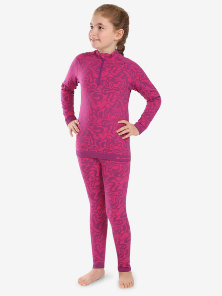 ALPINE PRO Dark Pink Girls' Functional Underwear ALPINE PRO Lesso