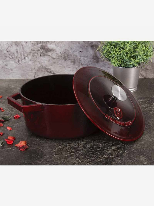 Berlingerhaus Gusseisenpfanne mit Deckel 24 cm Burgundy Line BERLINGERHAUS