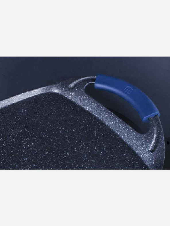 Berlingerhaus Grillplatte mit Marmoroberfläche 47 cm BERLINGERHAUS Metallic Line Aquamarine Edition