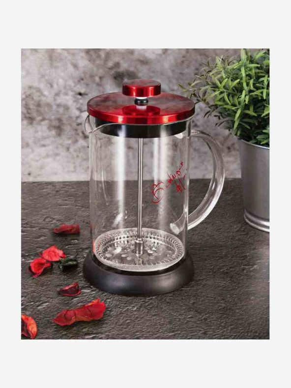 Berlingerhaus Tee- und Kaffeekanne French Press 600 ml Burgundy Metallic Line BERLINGERHAUS