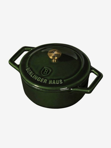 Berlingerhaus Gusseisenpfanne mit Deckel 10 cm BERLINGERHAUS Emerald Collection