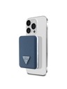 Guess Guess PU genarbtes Dreieckslogo MagSafe Powerbank 5000mAh Blau