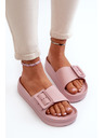 BIG STAR SHOES Damen-Plateauschuhe mit Schnalle Big Star rosa