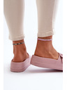 BIG STAR SHOES Damen-Plateauschuhe mit Schnalle Big Star rosa