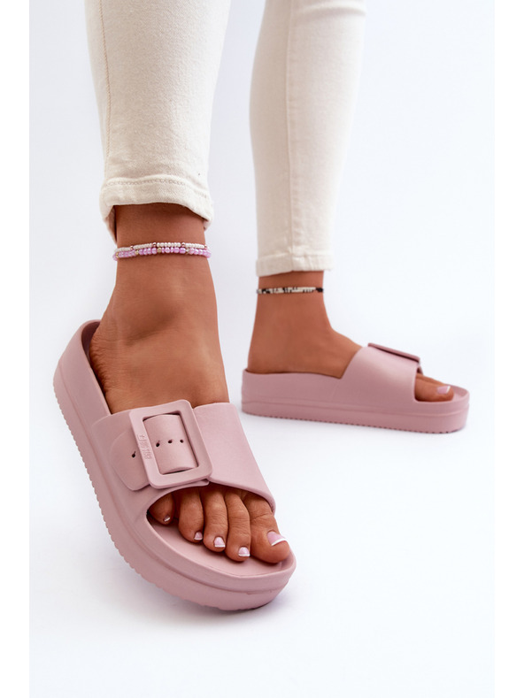 BIG STAR SHOES Damen-Plateauschuhe mit Schnalle Big Star rosa