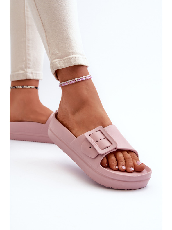 BIG STAR SHOES Damen-Plateauschuhe mit Schnalle Big Star rosa