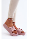BIG STAR SHOES Damen-Plateauschuhe mit Schnalle Big Star rosa