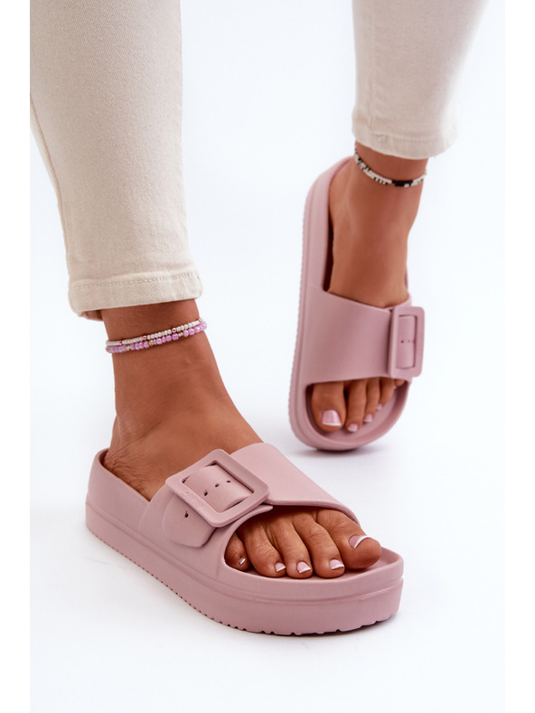 BIG STAR SHOES Damen-Plateauschuhe mit Schnalle Big Star rosa