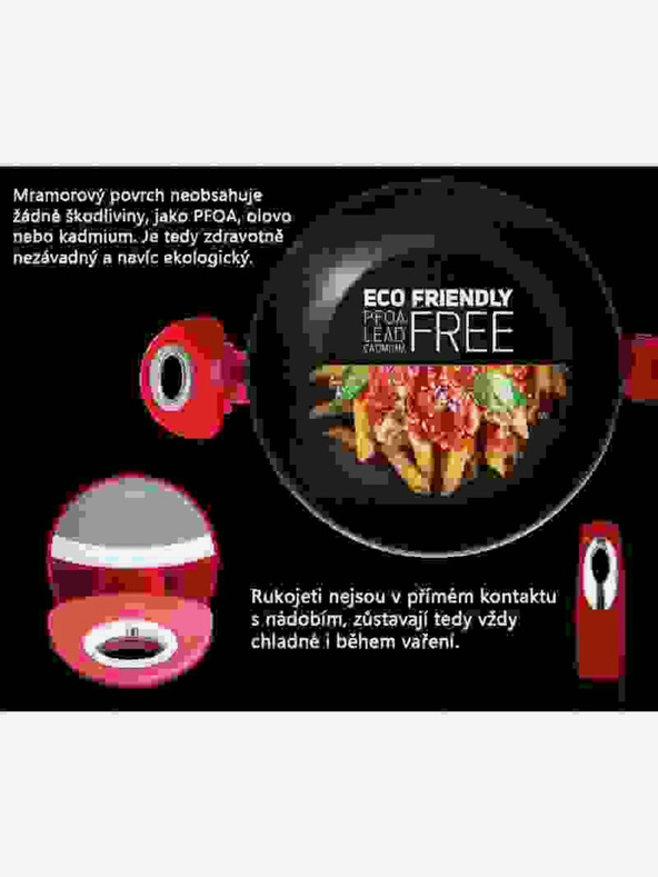 Berlingerhaus Runder Bräter mit Marmoroberfläche und Deckel 28 cm BERLINGERHAUS Burgundy Metallic Line