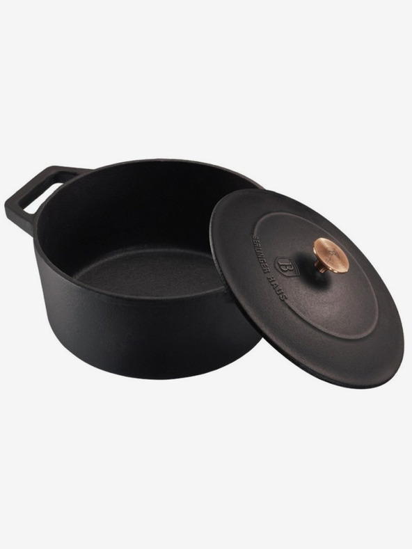 Berlingerhaus Gusseiserner Bräter mit Deckel 20 cm BERLINGERHAUS Black Rose Collection