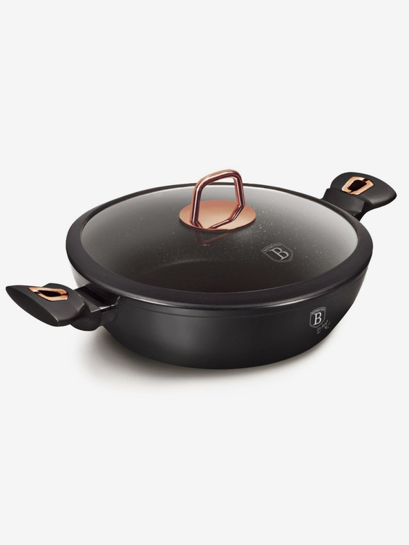 Berlingerhaus Auflaufform mit Deckel und Marmoroberfläche 28 cm Black Rose Collection BERLINGERHAUS