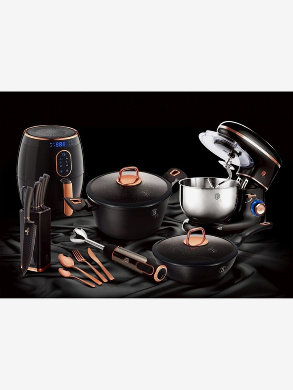 Berlingerhaus Auflaufform mit Deckel und Marmoroberfläche 28 cm Black Rose Collection BERLINGERHAUS