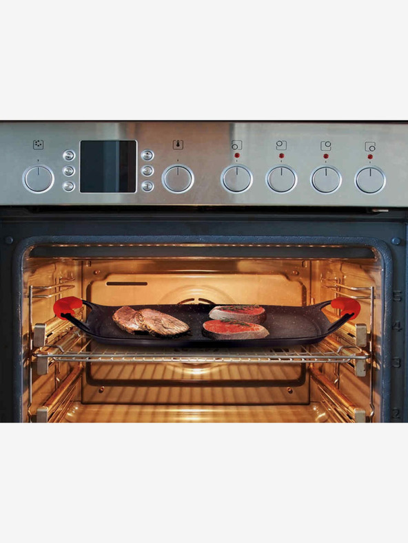 Berlingerhaus Grillplatte mit Marmoroberfläche Burgundy Metallic Line 36 cm BERLINGERHAUS