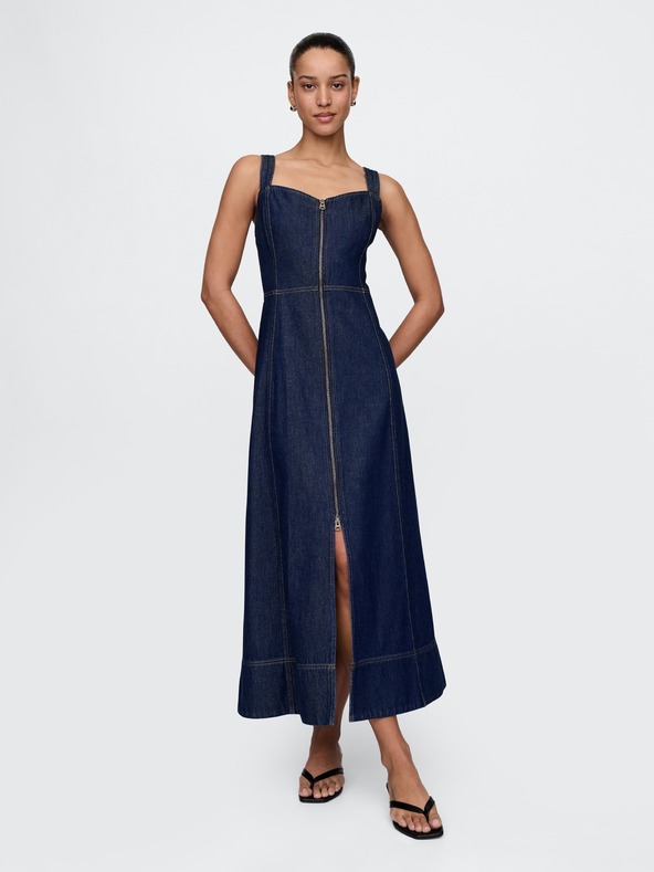 GAP Damen Jeans-Maxikleid UltraSoft GAP