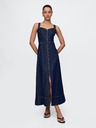 GAP Damen Jeans-Maxikleid UltraSoft GAP