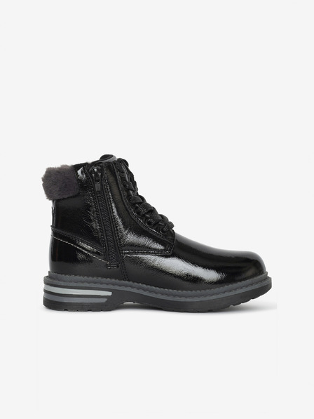 Sam 73 Schwarze Knöchelstiefel mit Kunstpelz für Jungen SAM 73 Naomi
