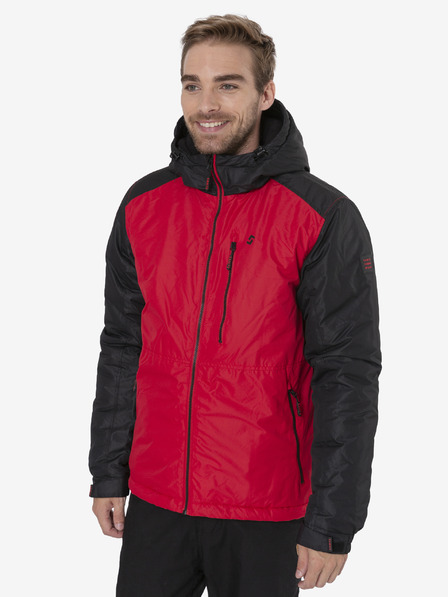Sam 73 Schwarz-rote Herren-Winterjacke Sam 73