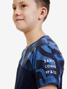 Sam 73 Dunkelblaues gemustertes T-Shirt für Jungen SAM 73 Moses