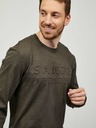 Sam 73 Khakifarbenes Herren-Langarm-T-Shirt SAM 73 Mindart