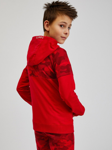 Sam 73 Rotes Sweatshirt mit Kapuze und Reißverschluss für Jungen SAM73 Musgravit