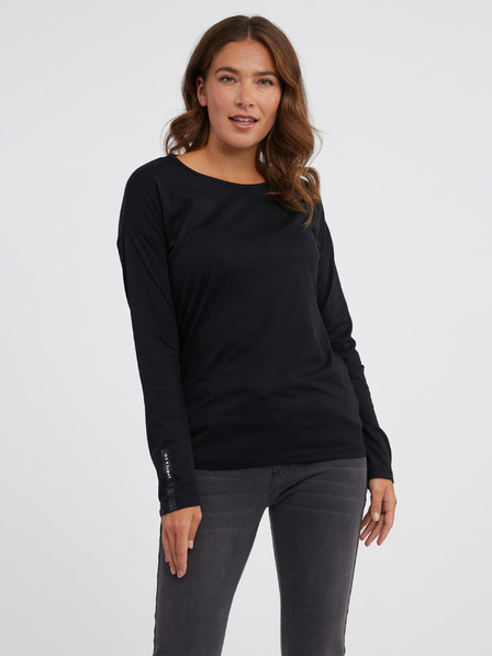 Sam 73 Schwarzes Langarm-T-Shirt für Frauen SAM 73 Patty